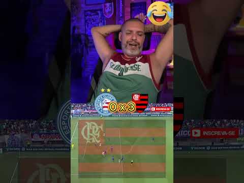 reação do anti torcedor do fluminense na vitória do flamengo contra o bahia #flamengo #futebol