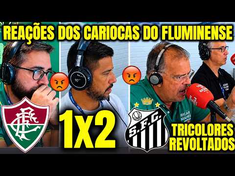 REAÇÕES DOS CARIOCAS TORCEDORES DO FLUMINENSE à DERROTA  PARA O SANTOS FLUMINENSE 1X2 SANTOS