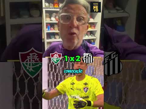 REAÇÃO DO CRAQUE NETO COM A VITORIA DO SANTOS CONTRA O FLUMINENSE NO BRASILEIRÃO!