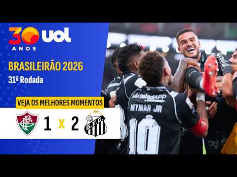 FLUMINENSE 1 X 2 SANTOS | MELHORES MOMENTOS | BRASILEIRÃO 2026